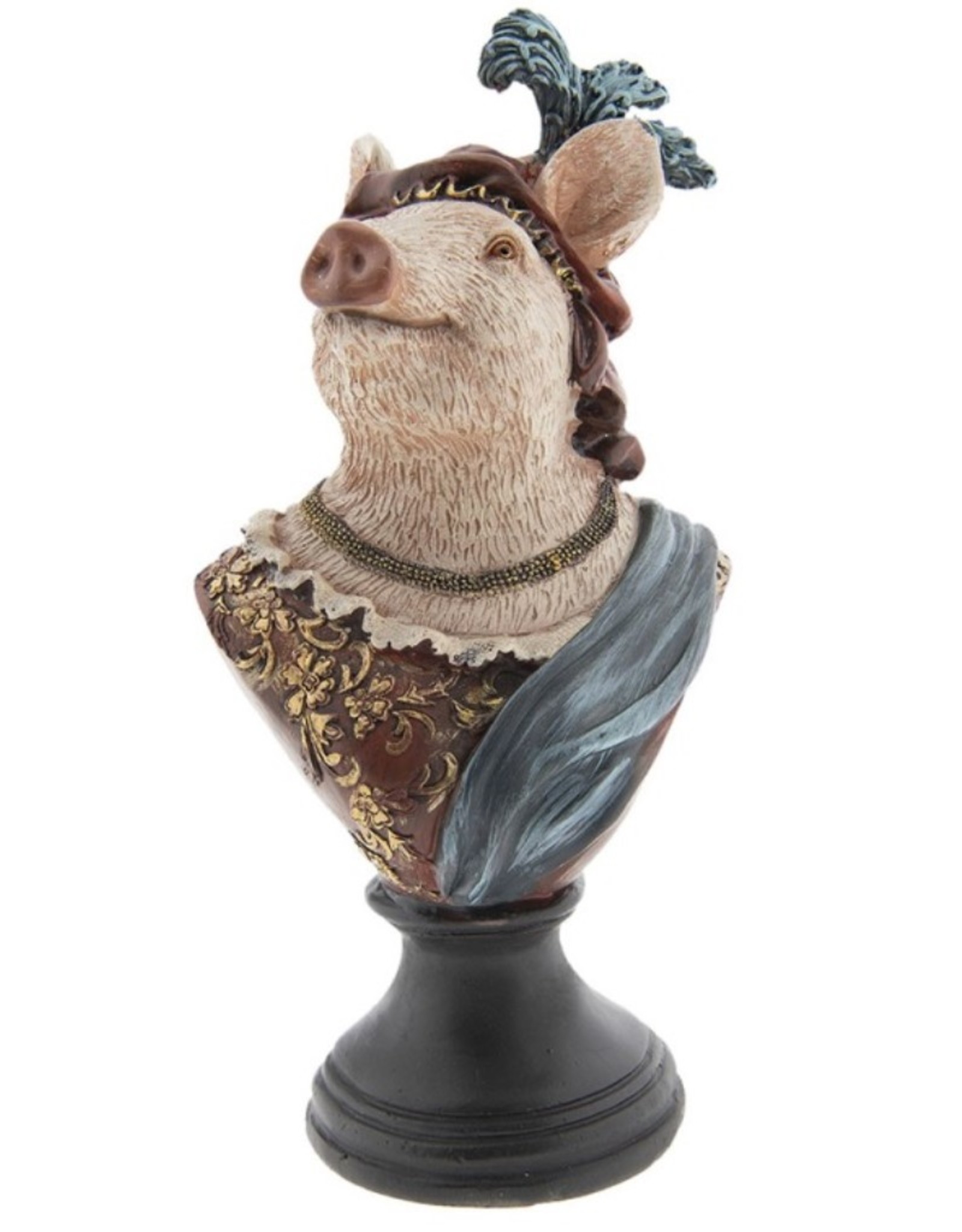 C&E Giftware Figurines Collectables - Pig Lady statue 26cm (bust)