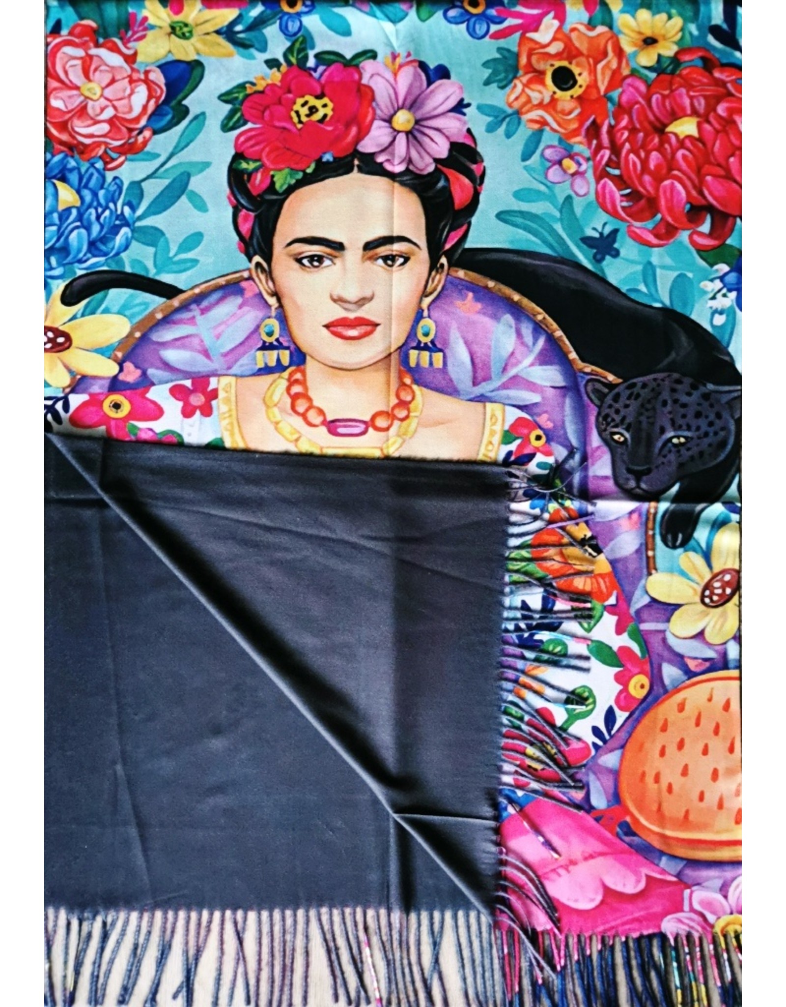 Trukado Miscellaneous - Frida Kahlo Scarf-Wrap Self Portrait 180x70cm