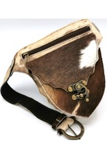 Trukado Small leather bags, cluches and more - Cowhide Hip Bag with Vintage Hook Ibiza