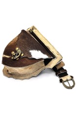 Trukado Small leather bags, cluches and more - Cowhide Hip Bag with Vintage Hook Ibiza