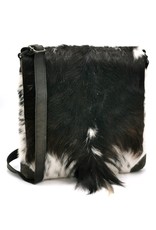 Hide & Stitches Leather bags - Hide & Stitches Leather Shoulder bag with Fur cover