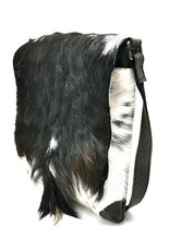 Hide & Stitches Leather bags - Hide & Stitches Leather Shoulder bag with Fur cover