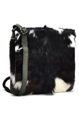 Hide & Stitches Leather bags - Hide & Stitches Leather Shoulder bag with Fur cover