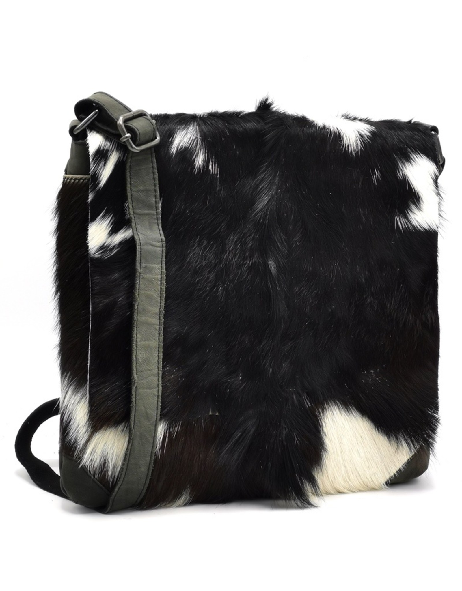 Hide & Stitches Leather bags - Hide & Stitches Leather Shoulder bag with Fur cover