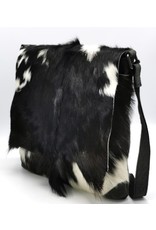 Hide & Stitches Leather bags - Hide & Stitches Leather Shoulder bag with Fur cover