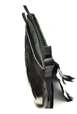 Hide & Stitches Leather bags - Hide & Stitches Leather Shoulder bag with Fur cover