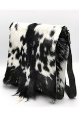 Hide & Stitches Leather bags - Hide & Stitches Leather Shoulder bag with Fur cover