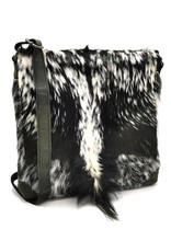 Hide & Stitches Leather bags - Hide & Stitches Leather Shoulder bag with Fur cover