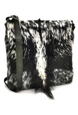 Hide & Stitches Leather bags - Hide & Stitches Leather Shoulder bag with Fur cover