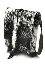 Hide & Stitches Leather bags - Hide & Stitches Leather Shoulder bag with Fur cover