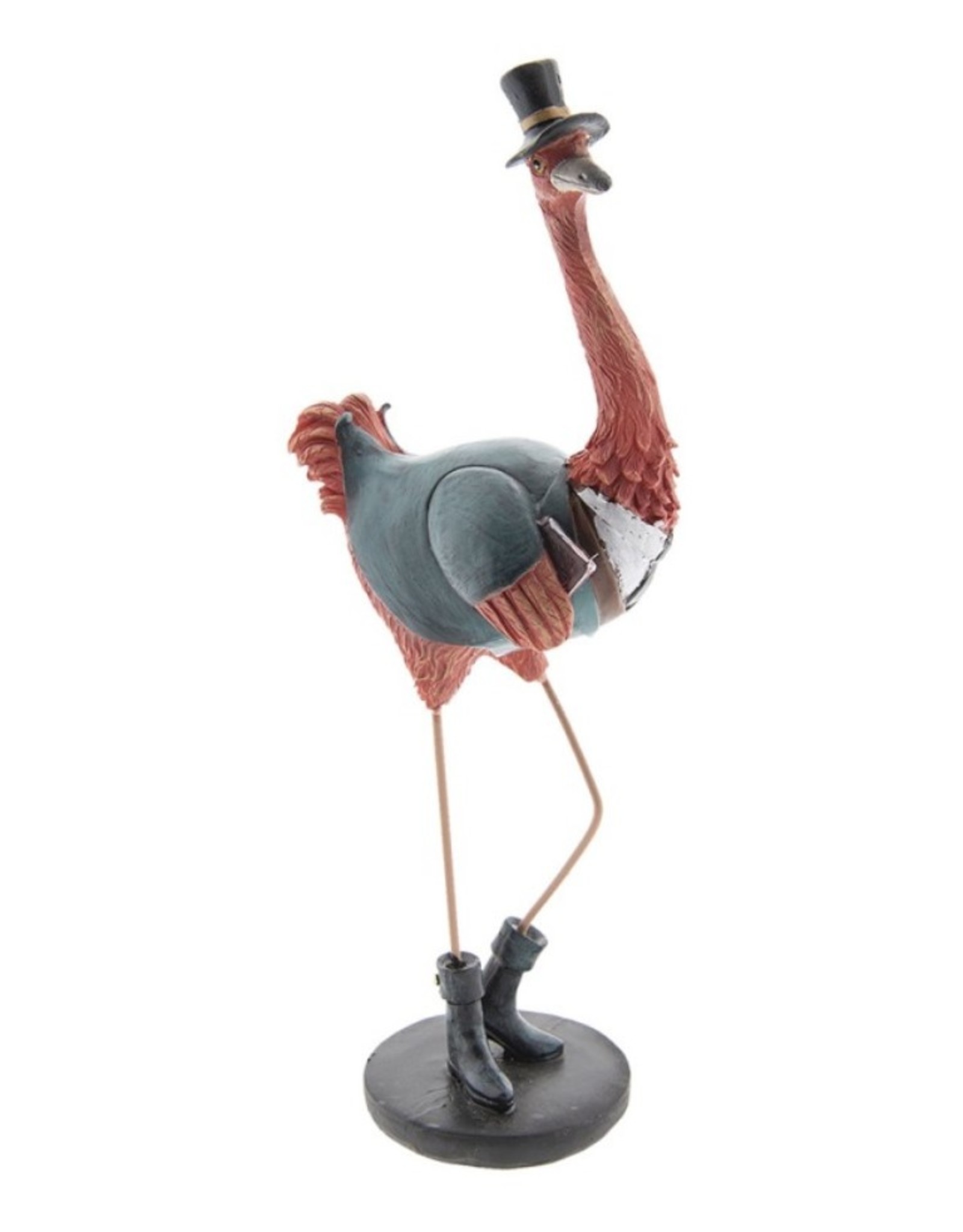 Trukado Giftware Figurines Collectables - Flamingo with High Hat figurine 29cm