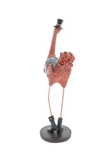 Trukado Giftware Figurines Collectables - Flamingo with High Hat figurine 29cm