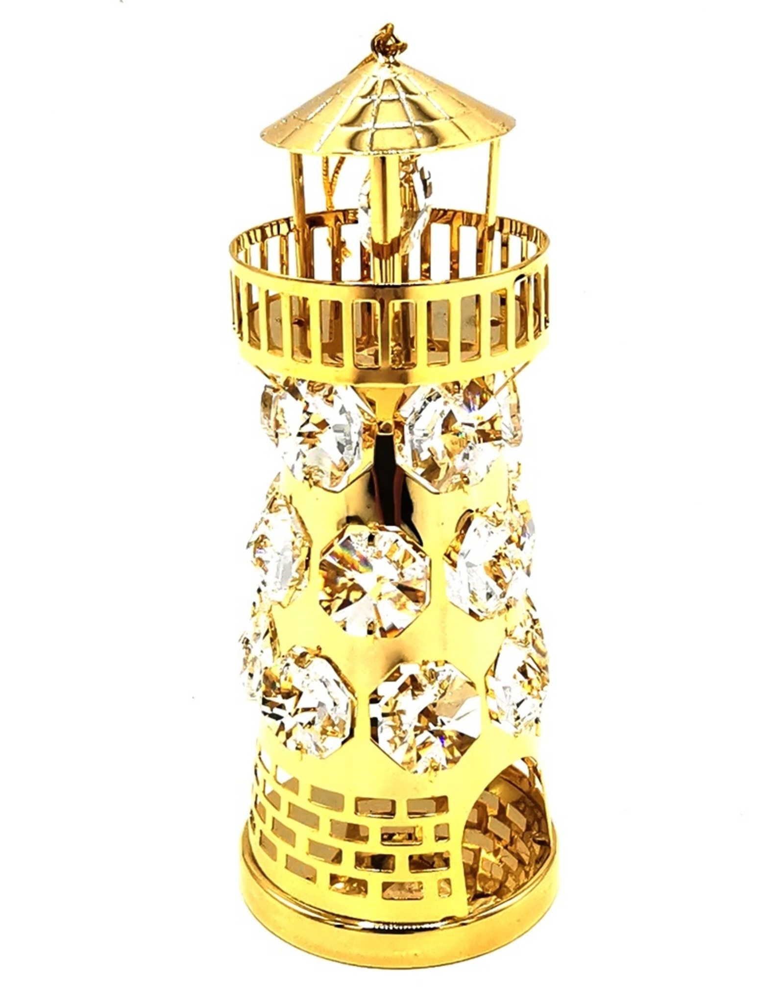 Crystal Temptations Miscellaneous - Miniature Lighthouse Gold-plated and with Swarovski