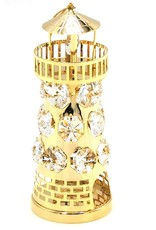 Crystal Temptations Miscellaneous - Miniature Lighthouse Gold-plated and with Swarovski