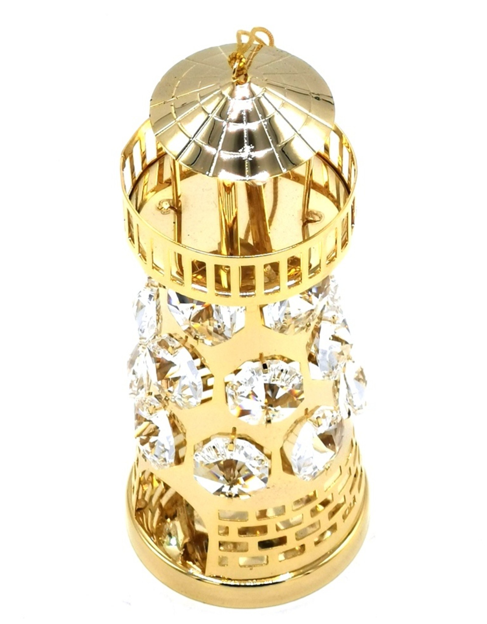 Crystal Temptations Miscellaneous - Miniature Lighthouse Gold-plated and with Swarovski