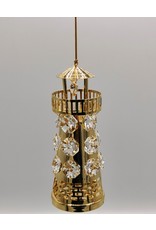 Crystal Temptations Miscellaneous - Miniature Lighthouse Gold-plated and with Swarovski