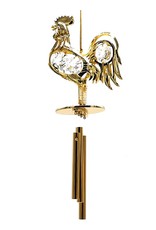 Crystal Temptations Miscellaneous - Miniature Wind chime Rooster Gilded, with Swarovski