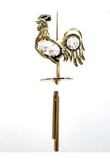 Crystal Temptations Miscellaneous - Miniature Wind chime Rooster Gilded, with Swarovski