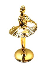Crystal Temptations Miscellaneous - Miniature Ballet Dancer Gilded with Swarovski