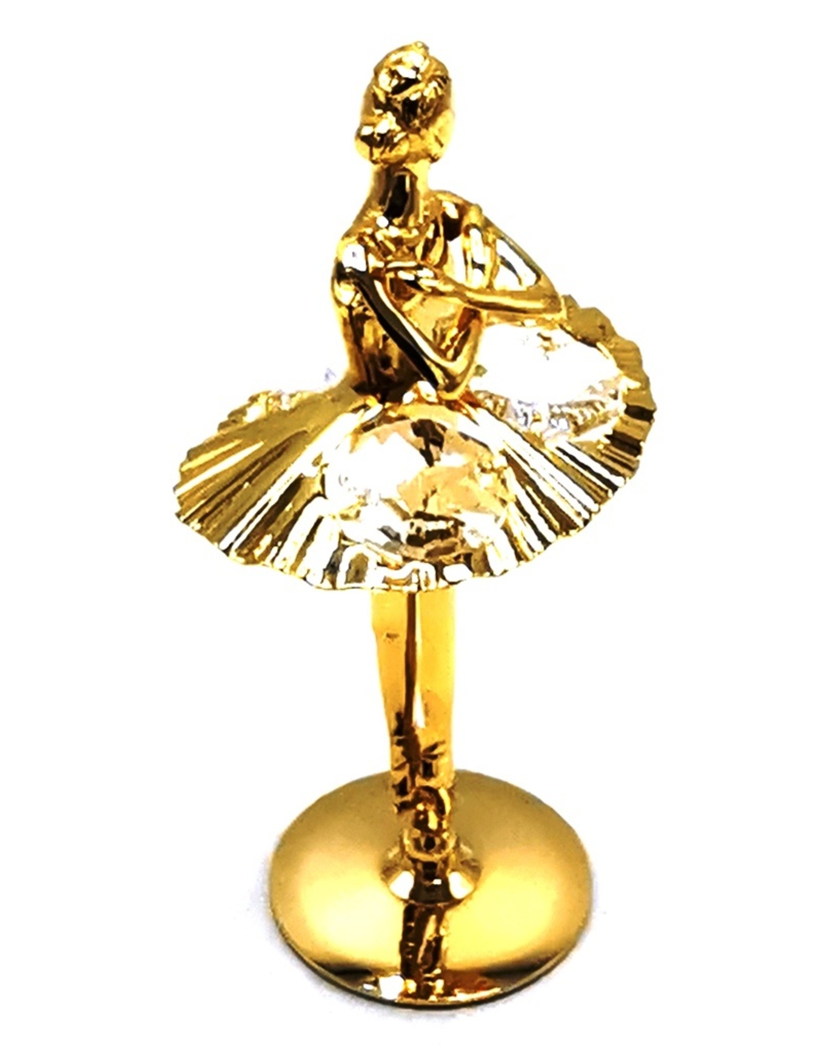 Crystal Temptations Miscellaneous - Miniature Ballet Dancer Gilded with Swarovski