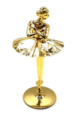 Crystal Temptations Miscellaneous - Miniature Ballet Dancer Gilded with Swarovski