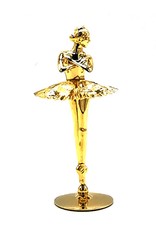 Crystal Temptations Miscellaneous - Miniature Ballet Dancer Gilded with Swarovski