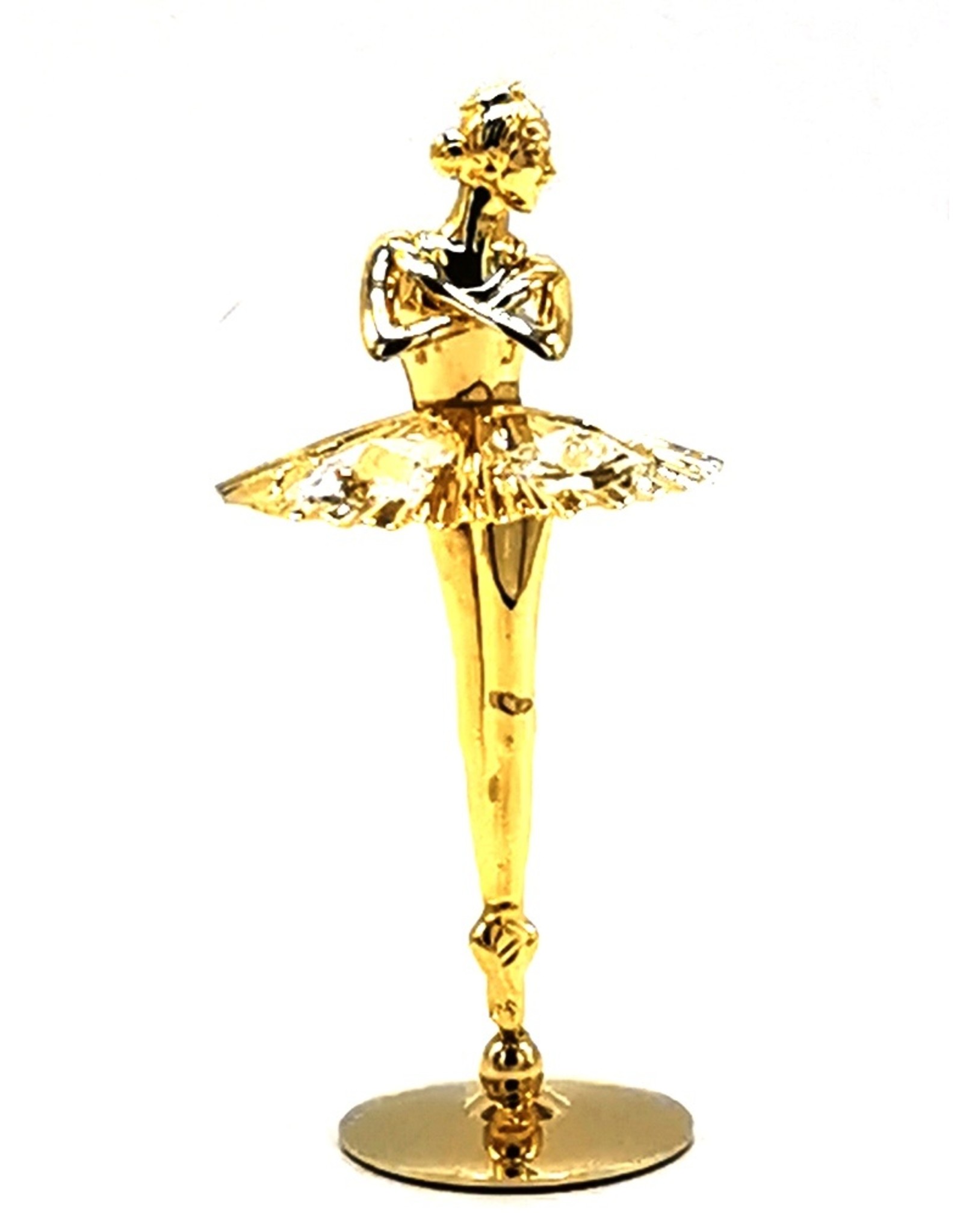 Crystal Temptations Miscellaneous - Miniature Ballet Dancer Gilded with Swarovski