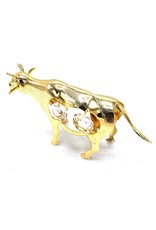 Crystal Temptations Miscellaneous - Miniature Cow Gold-plated and with Swarovski