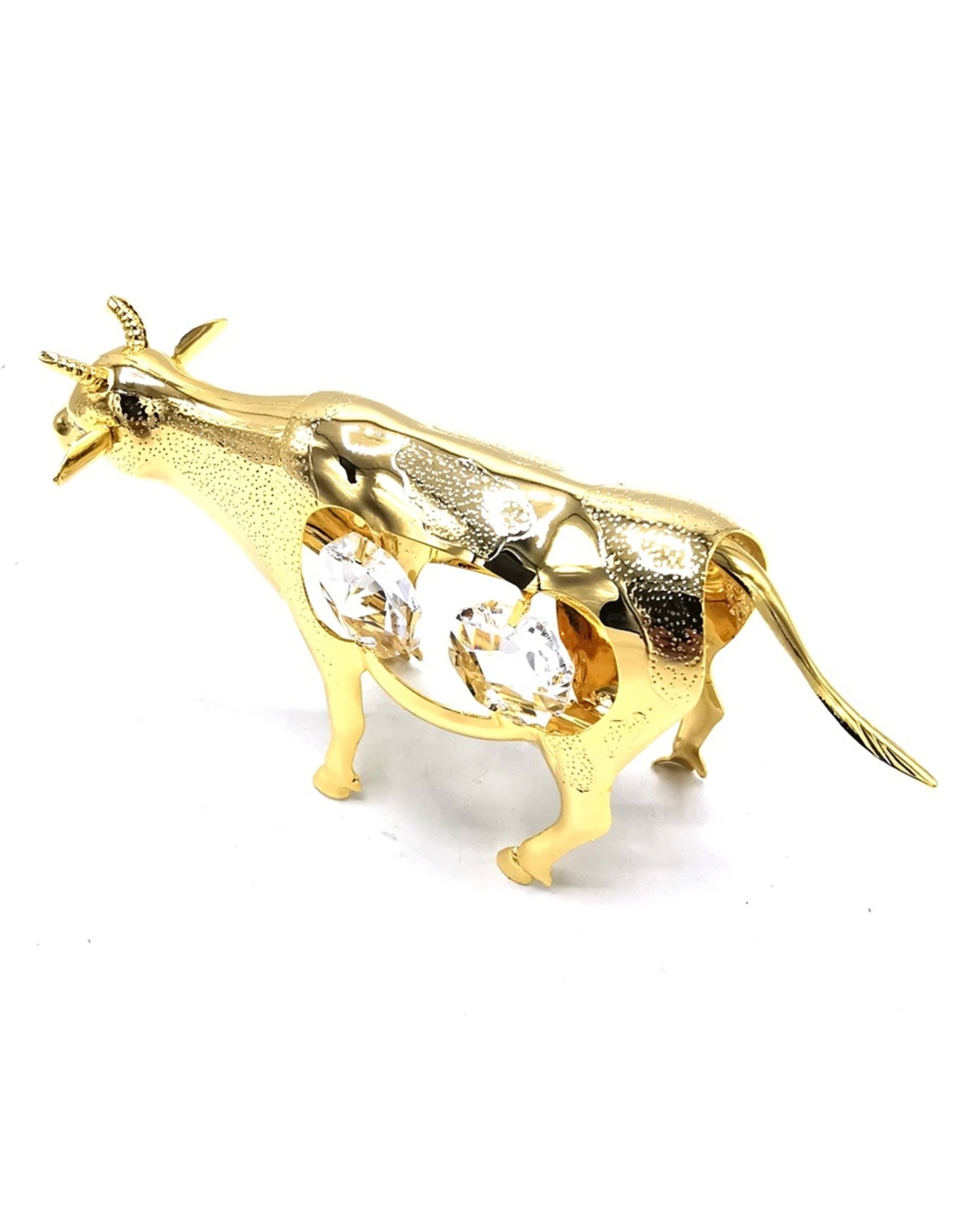 Crystal Temptations Miscellaneous - Miniature Cow Gold-plated and with Swarovski