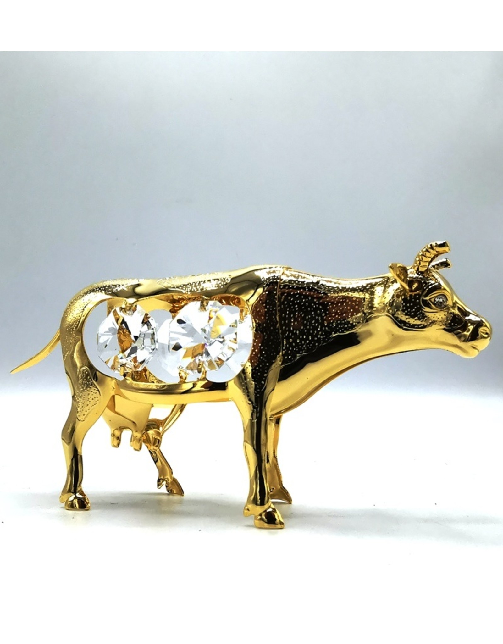 Crystal Temptations Miscellaneous - Miniature Cow Gold-plated and with Swarovski