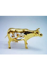 Crystal Temptations Miscellaneous - Miniature Cow Gold-plated and with Swarovski