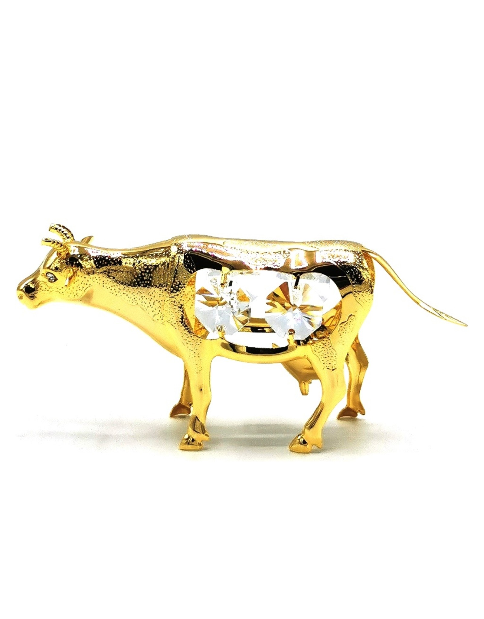 Crystal Temptations Miscellaneous - Miniature Cow Gold-plated and with Swarovski
