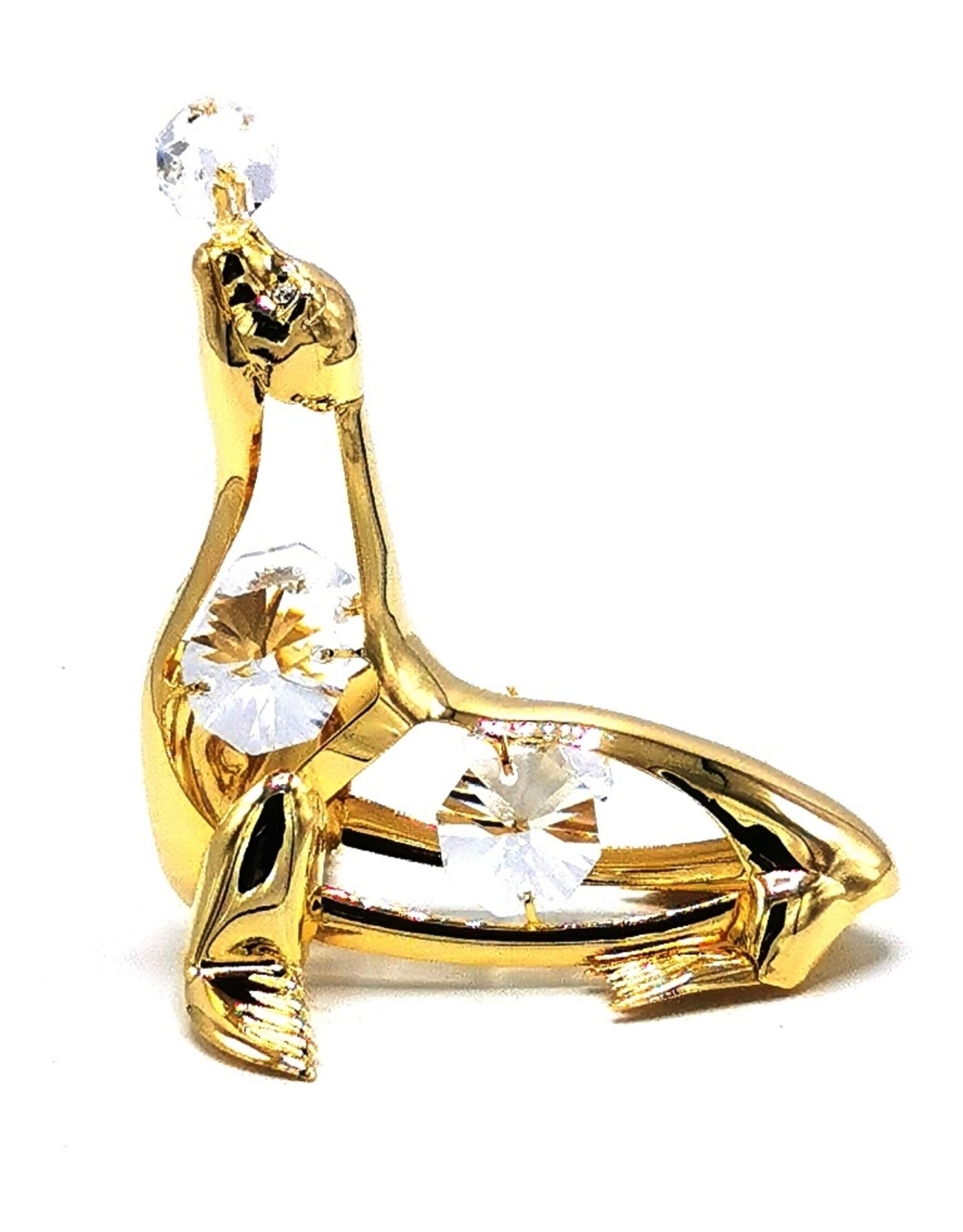 Crystal Temptations Miscellaneous - Miniatuur Zeehond Verguld en met Swarovski