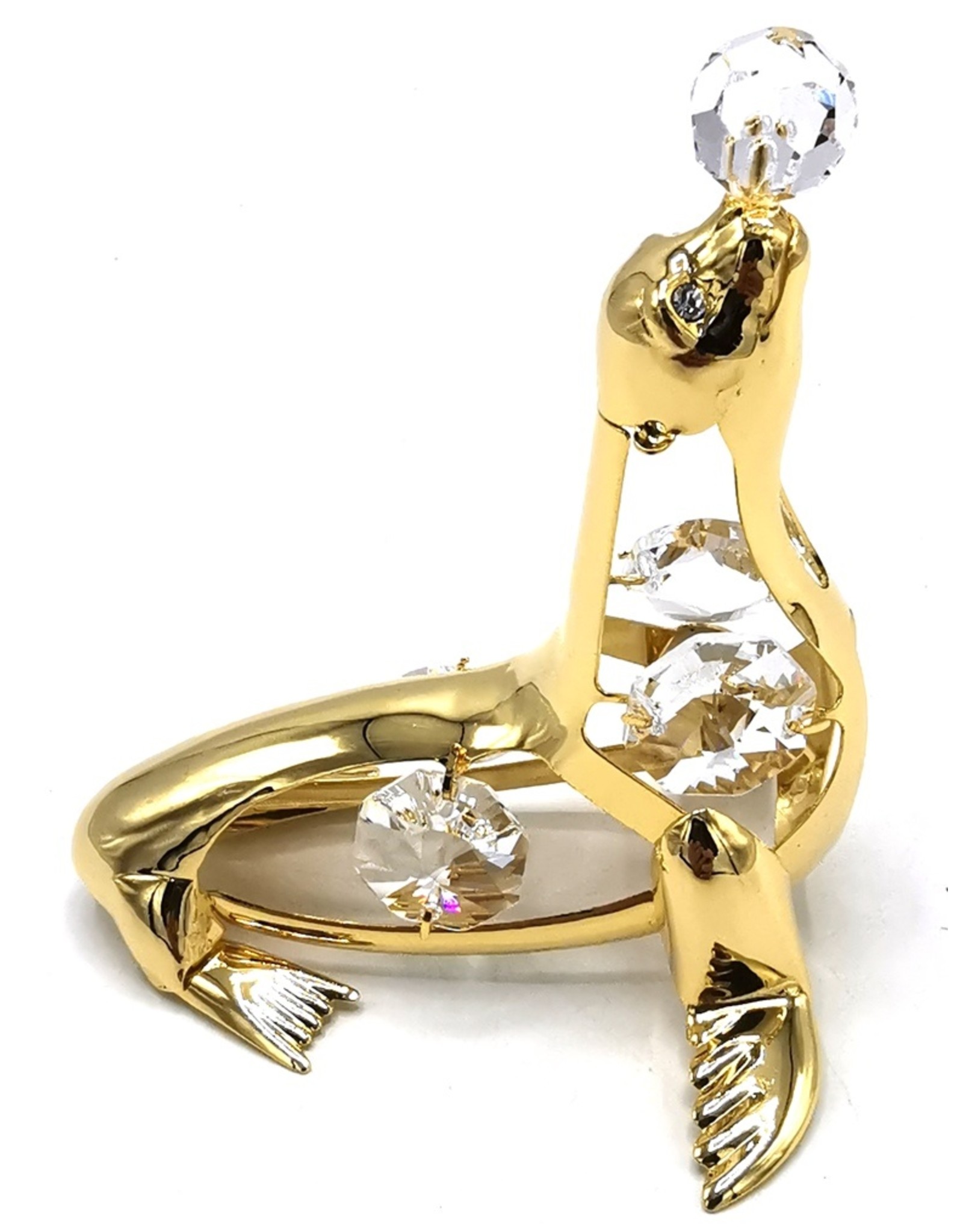 Crystal Temptations Miscellaneous - Miniature Seal Gold-plated and with Swarovski