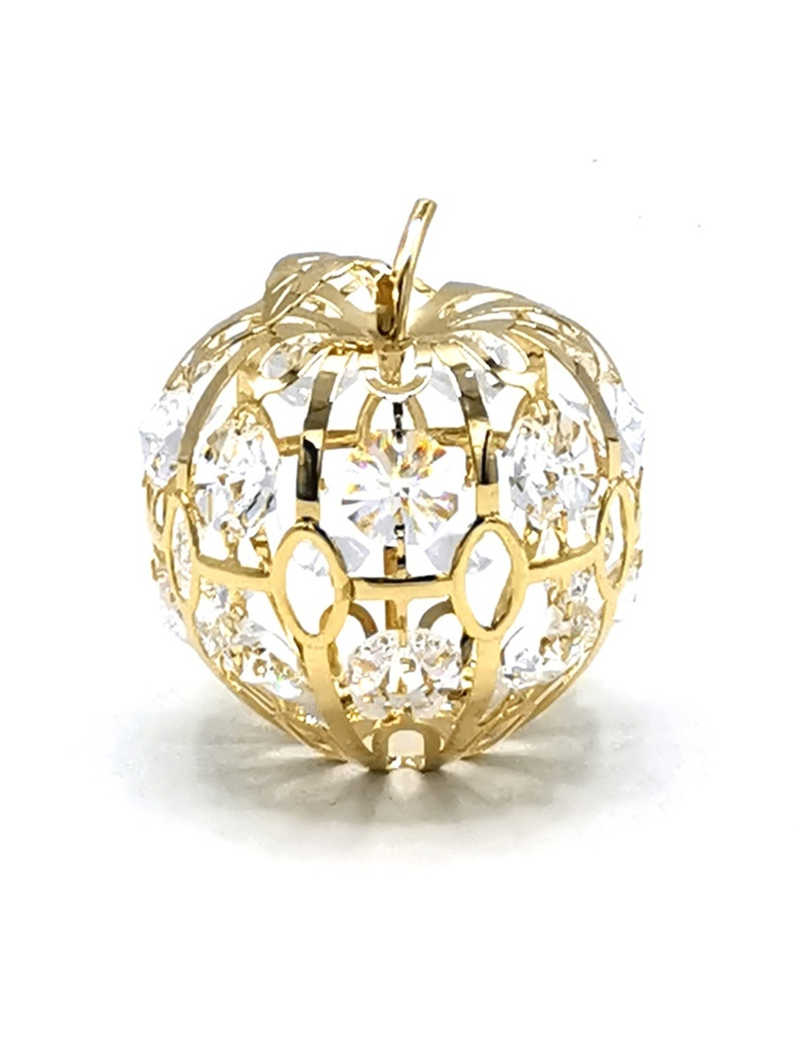 Crystal Temptations Miscellaneous - Miniature Apple Gold-plated and with Swarovski