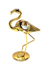 Crystal Temptations Miscellaneous - Miniature Flamingo Gold-plated and with Swarovski