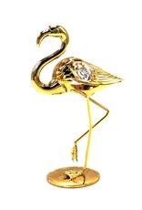 Crystal Temptations Miscellaneous - Miniature Flamingo Gold-plated and with Swarovski