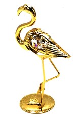 Crystal Temptations Miscellaneous - Miniature Flamingo Gold-plated and with Swarovski