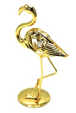 Crystal Temptations Miscellaneous - Miniature Flamingo Gold-plated and with Swarovski