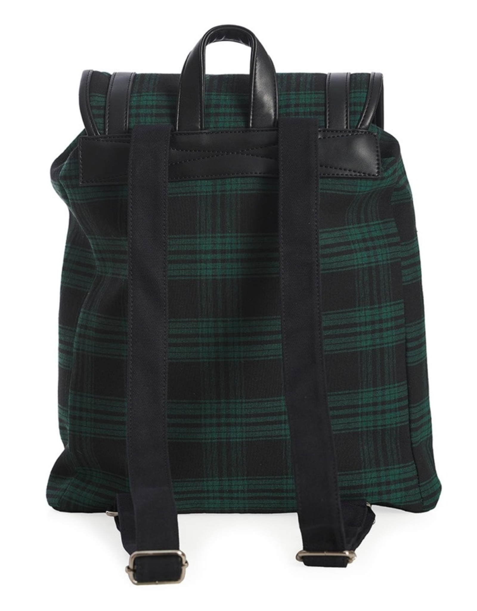 Banned Backpacks - Banned  Yamy Tartan backpack green-black