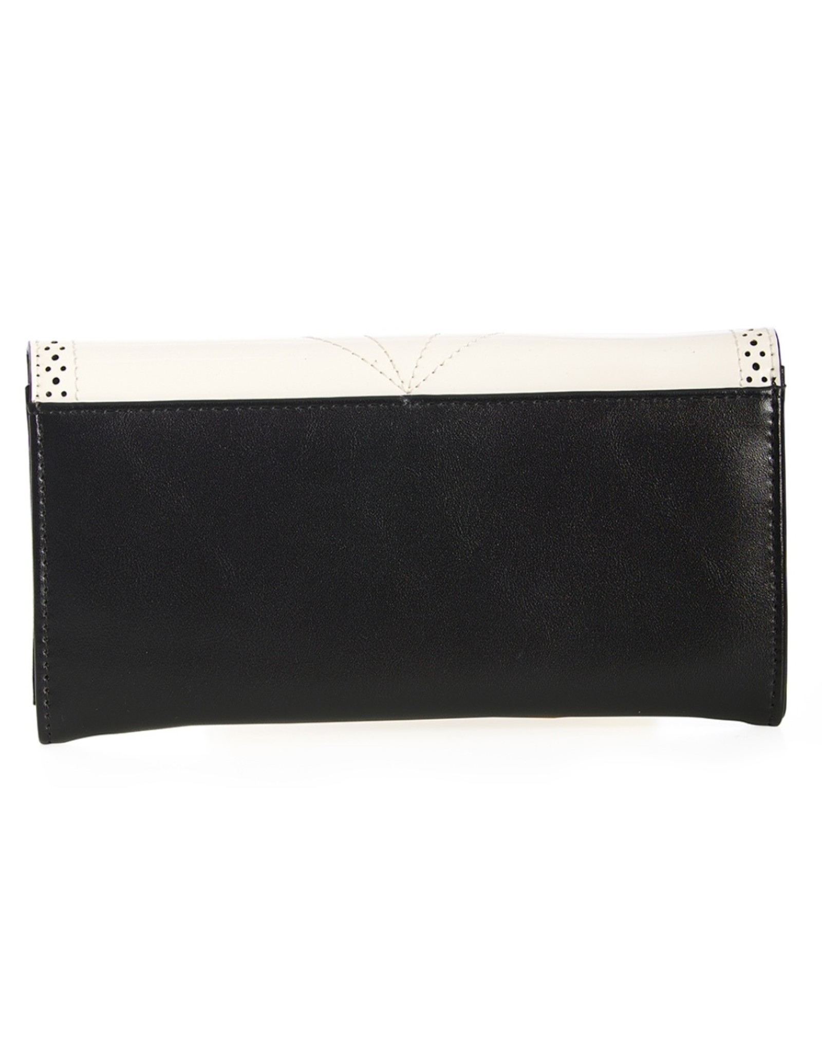 Banned Retro bags  Vintage bags - Scalloped Vintage Purse black-white