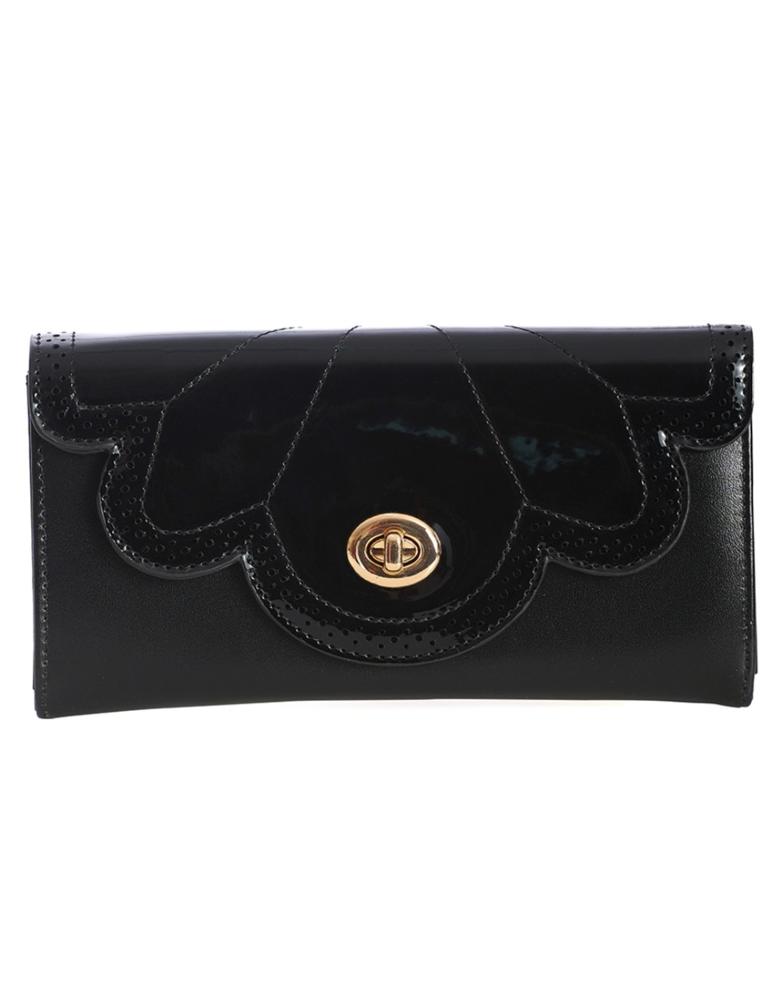 Banned Retro bags  Vintage bags - Scalloped Vintage Purse black