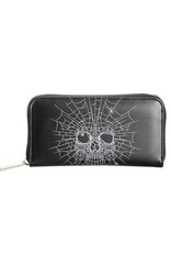 Banned Gothic wallets and Purses - Illusionary Skull & Spinnenweb Wallet
