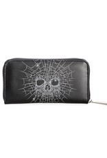 Banned Gothic wallets and Purses - Illusionary Skull & Spinnenweb Wallet