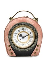 Magic Bags Steampunk bags Gothic bags -   Vintage Clock handbag with Working Clock (old rose)