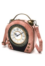 Magic Bags Steampunk tassen Gotic tassen -  Vintage Klok handtas met Werkende Klok (oudroze)