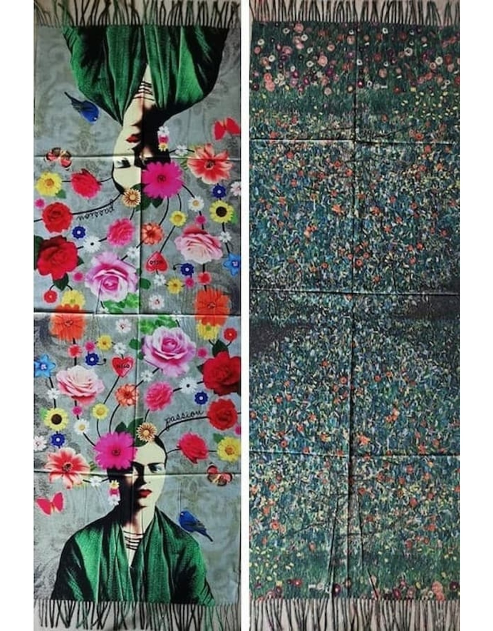 Miscellaneous - Frida Kahlo Passion Scarf-Wrap 180x70cm