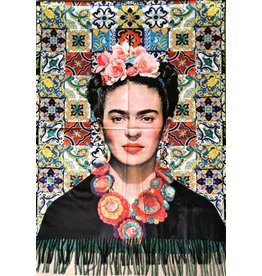 MC Frida Kahlo Mexican ornament Scarf-Wrap 180x70cm