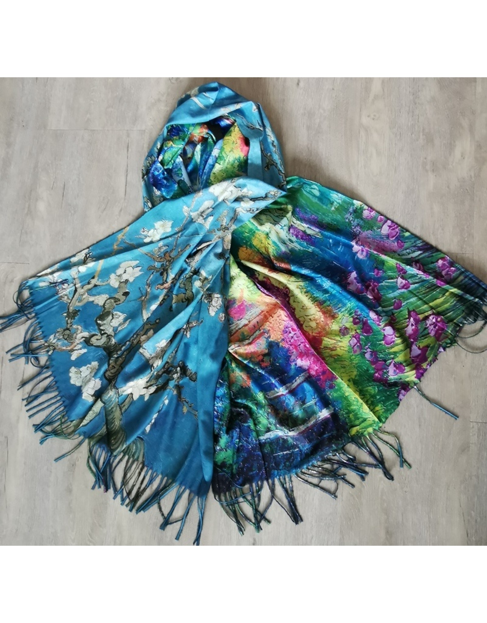 Vincent van Gogh Amandelbloesem sjaal dubbelzijdig | Boetiek Trukado