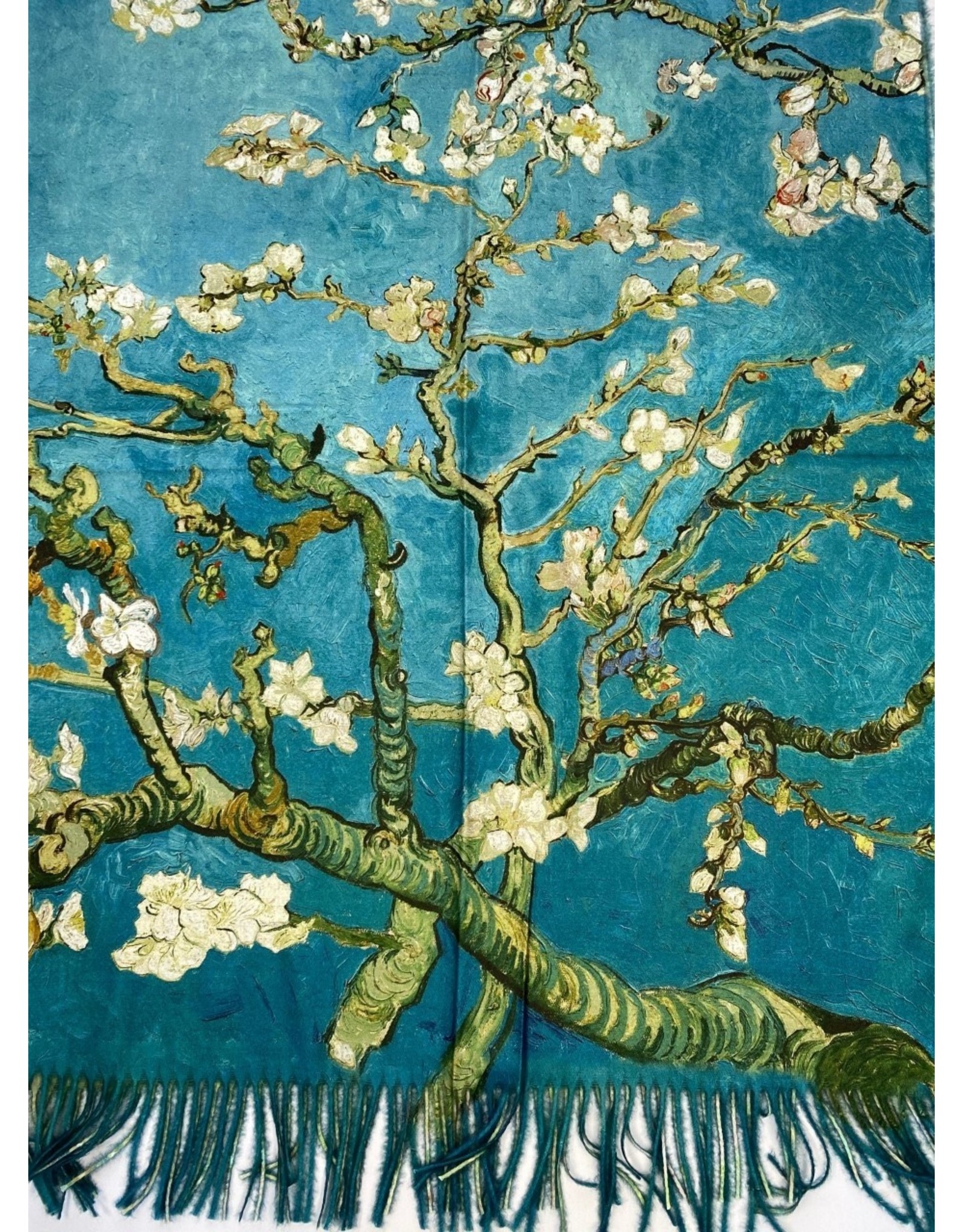 Vincent van Gogh Amandelbloesem sjaal dubbelzijdig | Boetiek Trukado -  Tassenboetiek Trukado